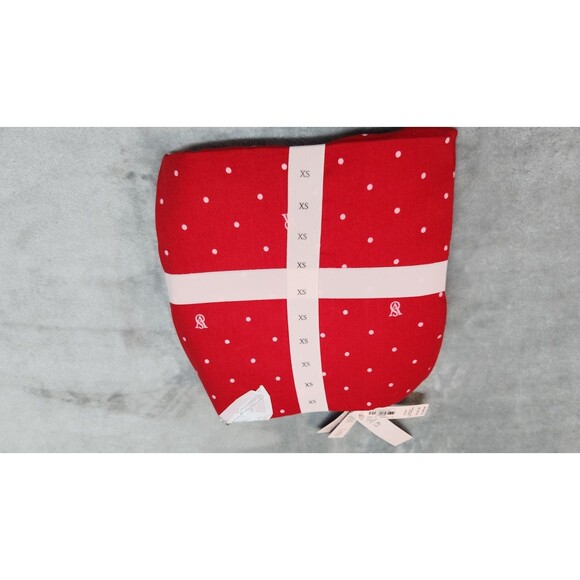 Victoria's Secret XS Red Flannel Long Tee Jama Set NWT - Picture 4 of 4